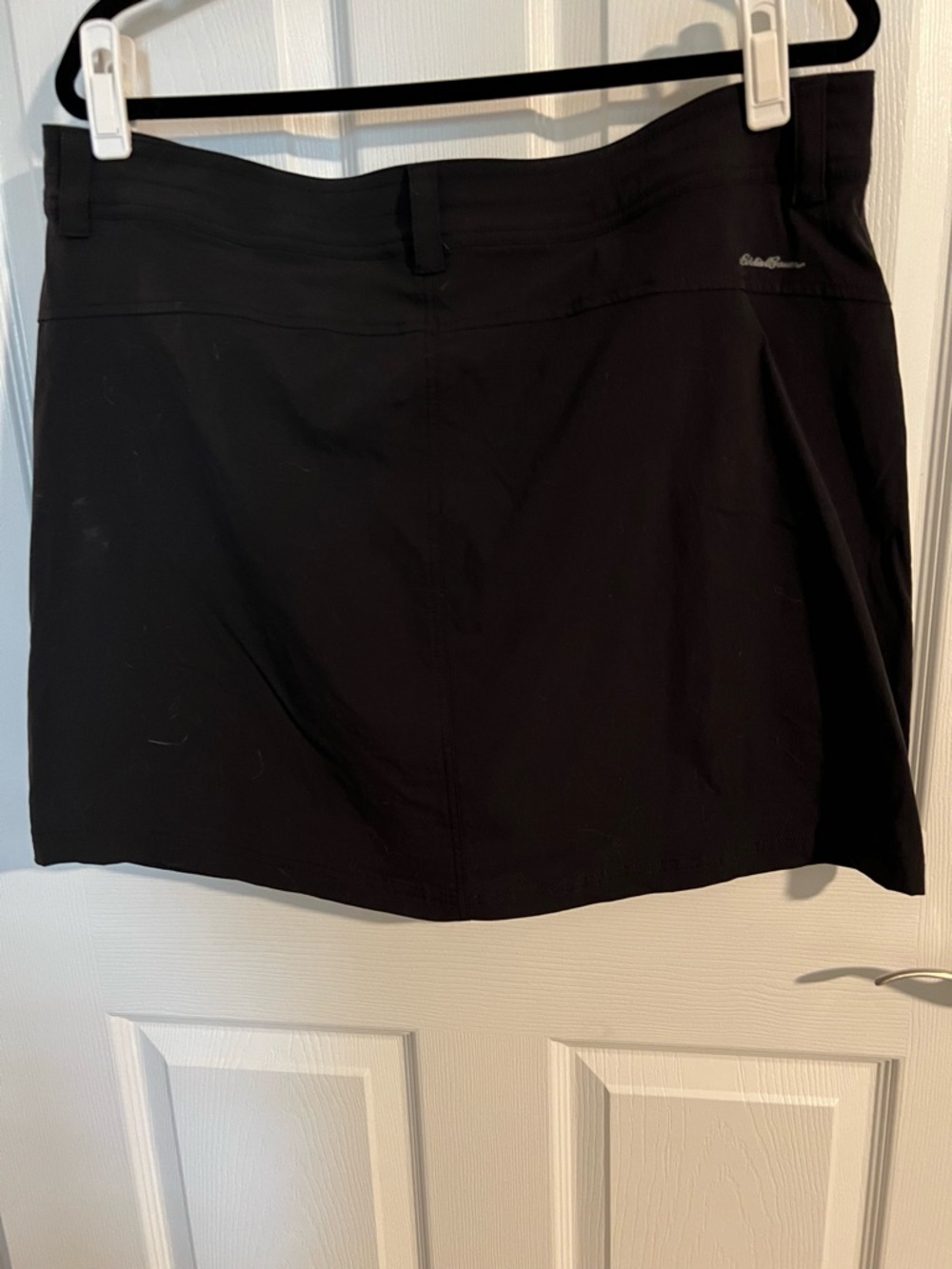 Eddie Bauer Black Skort with Yellow Accent Tag